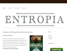 Tablet Screenshot of bookofentropia.com